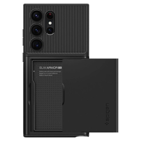 Etui Spigen Slim Armor CS na Samsung Galaxy S23 Ultra - czarne Etui Spigen Slim Armor CS na Samsung Galaxy S23 Ultra - czarne