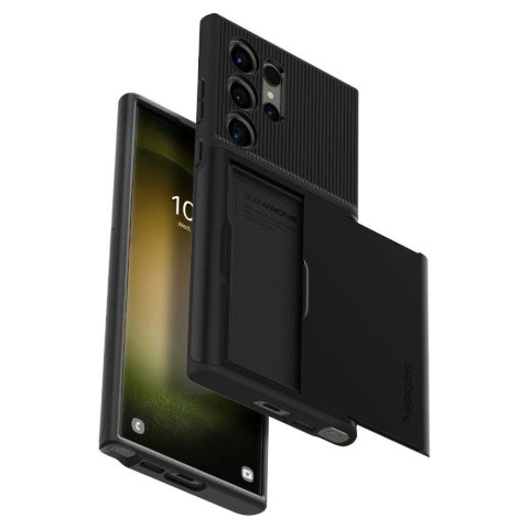Etui Spigen Slim Armor CS na Samsung Galaxy S23 Ultra - czarne Etui Spigen Slim Armor CS na Samsung Galaxy S23 Ultra - czarne