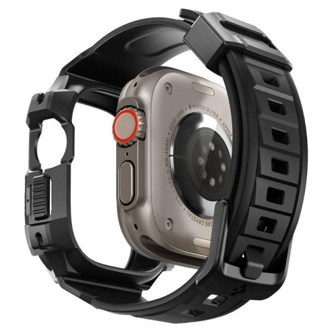 Etui z paskiem Spigen Rugged Armor Pro na Apple Watch Ultra (49 mm) - czarne Etui z paskiem Spigen Rugged Armor Pro na Apple Watch Ultra (49 mm) - czarne