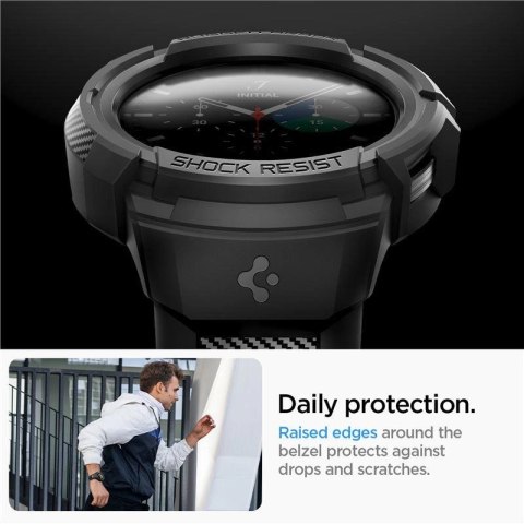 Etui z paskiem Spigen Rugged Armor Pro na Samsung Galaxy Watch 5 Pro (45 mm) - czarne Etui z paskiem Spigen Rugged Armor Pro na Samsung Galaxy Watch 5 Pro (45 mm) - czarne