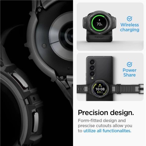 Etui z paskiem Spigen Rugged Armor Pro na Samsung Galaxy Watch 5 Pro (45 mm) - czarne Etui z paskiem Spigen Rugged Armor Pro na Samsung Galaxy Watch 5 Pro (45 mm) - czarne