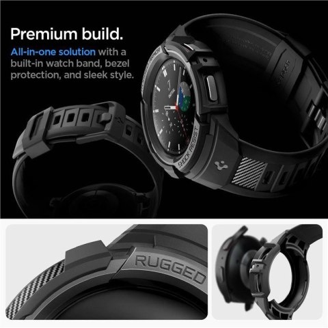Etui z paskiem Spigen Rugged Armor Pro na Samsung Galaxy Watch 5 Pro (45 mm) - czarne Etui z paskiem Spigen Rugged Armor Pro na Samsung Galaxy Watch 5 Pro (45 mm) - czarne