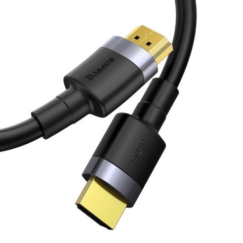 Kabel Baseus Cafule HDMI / HDMI 2.0 4K 60 Hz 3D 18 Gbps 1m - czarny Kabel Baseus Cafule HDMI / HDMI 2.0 4K 60 Hz 3D 18 Gbps 1m - czarny
