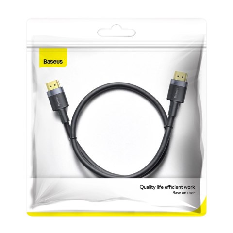 Kabel Baseus Cafule HDMI / HDMI 2.0 4K 60 Hz 3D 18 Gbps 1m - czarny Kabel Baseus Cafule HDMI / HDMI 2.0 4K 60 Hz 3D 18 Gbps 1m - czarny