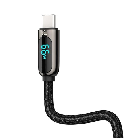 Kabel Baseus Display Fast Charging Data USB-A / USB-C 66W 1 m - czarny Kabel Baseus Display Fast Charging Data USB-A / USB-C 66W 1 m - czarny