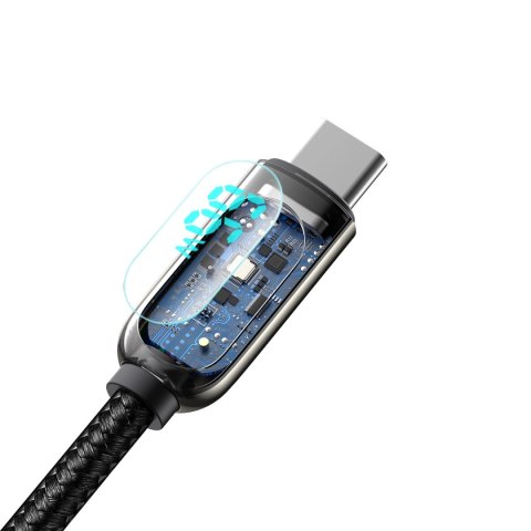 Kabel Baseus Display Fast Charging Data USB-A / USB-C 66W 1 m - czarny Kabel Baseus Display Fast Charging Data USB-A / USB-C 66W 1 m - czarny