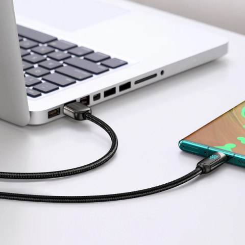 Kabel Baseus Display Fast Charging Data USB-A / USB-C 66W 1 m - czarny Kabel Baseus Display Fast Charging Data USB-A / USB-C 66W 1 m - czarny