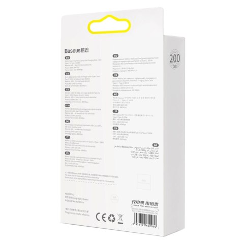 Kabel Baseus Dynamic Series USB-C / USB-C 100W 1 m - biały Kabel Baseus Dynamic Series USB-C / USB-C 100W 1 m - biały