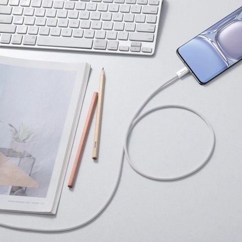 Kabel Baseus Dynamic Series USB-C / USB-C 100W 1 m - biały Kabel Baseus Dynamic Series USB-C / USB-C 100W 1 m - biały