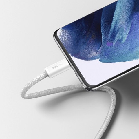 Kabel Baseus Dynamic Series USB-C / USB-C 100W 1 m - biały Kabel Baseus Dynamic Series USB-C / USB-C 100W 1 m - biały