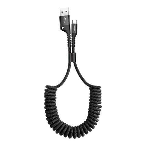 Kabel Baseus Fish Eye kabel USB-A / USB-C 2A 1m - czarny Kabel Baseus Fish Eye kabel USB-A / USB-C 2A 1m - czarny
