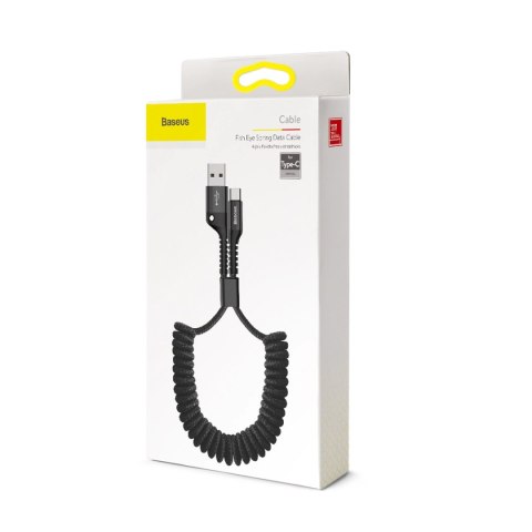 Kabel Baseus Fish Eye kabel USB-A / USB-C 2A 1m - czarny Kabel Baseus Fish Eye kabel USB-A / USB-C 2A 1m - czarny