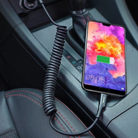 Kabel Baseus Fish Eye kabel USB-A / USB-C 2A 1m - czarny Kabel Baseus Fish Eye kabel USB-A / USB-C 2A 1m - czarny