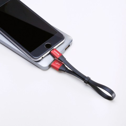 Kabel Baseus Nimble USB-A / Lightning 2A 0.23 m - czerwono-czarny