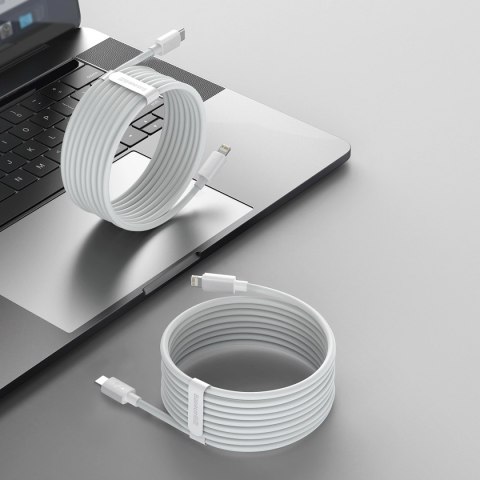 Kabel Baseus Simple Wisdom Lightning / USB-C 20W 1.5 m 2 szt. - biały Kabel Baseus Simple Wisdom Lightning / USB-C 20W 1.5 m 2 szt. - biały