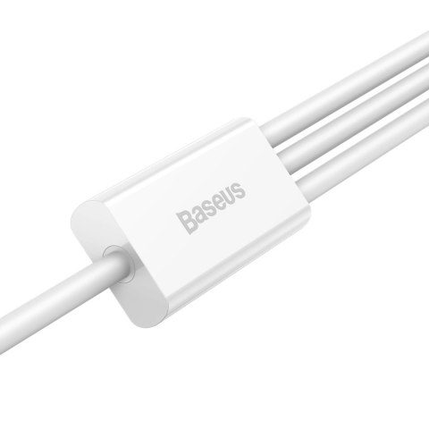 Kabel Baseus Superior Series USB-A - USB-C / Lightning / micro USB 3.5A 1m - biały Kabel Baseus Superior Series USB-A - USB-C / Lightning / micro USB 3.5A 1m - biały