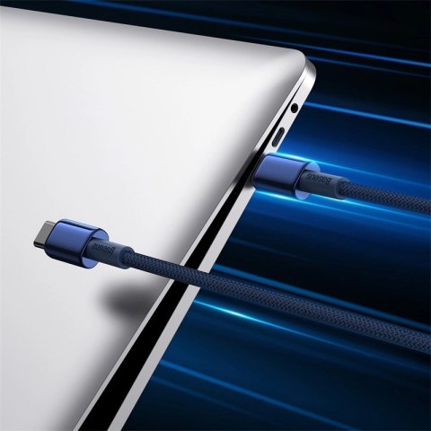 Kabel Baseus Tungsten Gold USB-C / USB-C 100W 2m - granatowy Kabel Baseus Tungsten Gold USB-C / USB-C 100W 2m - granatowy