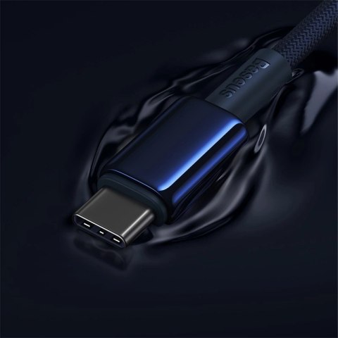 Kabel Baseus Tungsten Gold USB-C / USB-C 100W 2m - granatowy Kabel Baseus Tungsten Gold USB-C / USB-C 100W 2m - granatowy