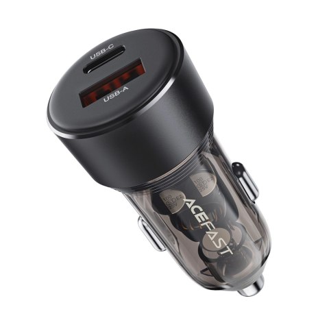 Ładowarka Acefast B12 samochodowa 60W USB-A / USB-C - czarna
