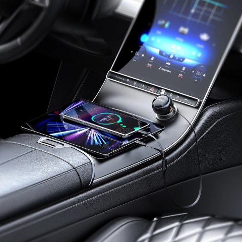 Ładowarka Acefast B13 samochodowa 53W USB-A / 2 kable rozwijane USB-C - czarna Ładowarka Acefast B13 samochodowa 53W USB-A / 2 kable rozwijane USB-C - czarna