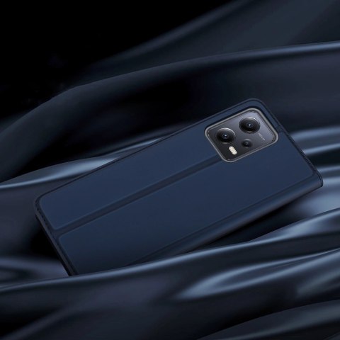 [PO ZWROCIE] Dux Ducis Skin Pro etui do Xiaomi Redmi Note 12 Pro+ pokrowiec z klapką portfel na kartę podstawka niebieskie