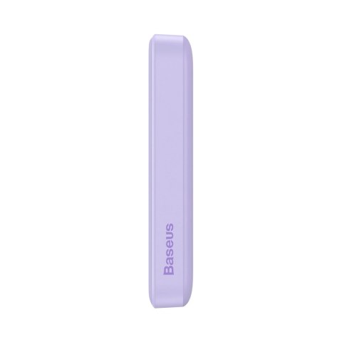 Powerbank Baseus Magnetic Mini indukcyjny 10000mAh 20W - fioletowy + kabel USB-C - USB-C