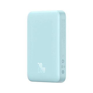 Powerbank Baseus Magnetic Mini indukcyjny 10000mAh 20W - niebieski + kabel USB-C - USB-C