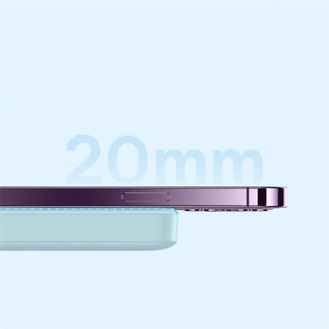 Powerbank Baseus Magnetic Mini indukcyjny 10000mAh 20W - niebieski + kabel USB-C - USB-C Powerbank Baseus Magnetic Mini indukcyjny 10000mAh 20W - niebieski + kabel USB-C - USB-C