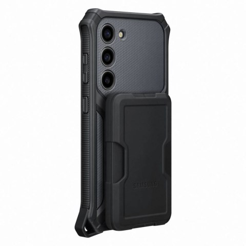 Samsung Rugged Gadget Case etui Samsung Galaxy S23 pancerny pokrowiec ring holder podstawka szare (EF-RS911CBEGWW)