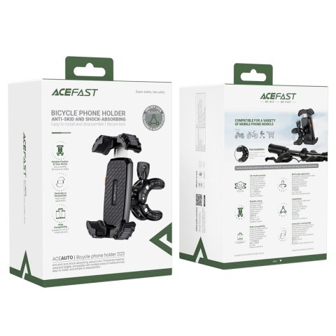 Uchwyt Acefast D23 rowerowy na telefon 4,5-6,7" - czarny Uchwyt Acefast D23 rowerowy na telefon 4,5-6,7" - czarny