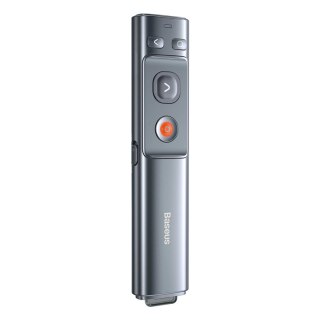 Wskaźnik laserowy Baseus Orange Dot bezprzewodowy do prezentacji - szary (z baterią)