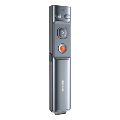 Wskaźnik laserowy Baseus Orange Dot bezprzewodowy do prezentacji - szary (z baterią)