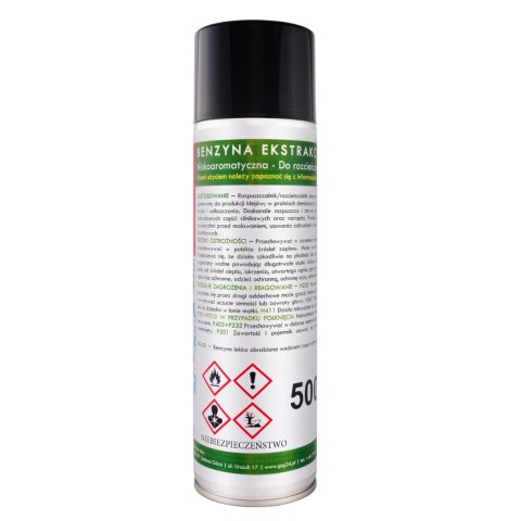 Benzyna ekstrakcyjna w aerozolu B-MAX Spray 500ML Benzyna ekstrakcyjna w aerozolu B-MAX Spray 500ML
