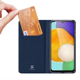 Dux Ducis Skin Pro etui Samsung Galaxy A14 4G / 5G pokrowiec z klapką portfel na kartę podstawka niebieskie
