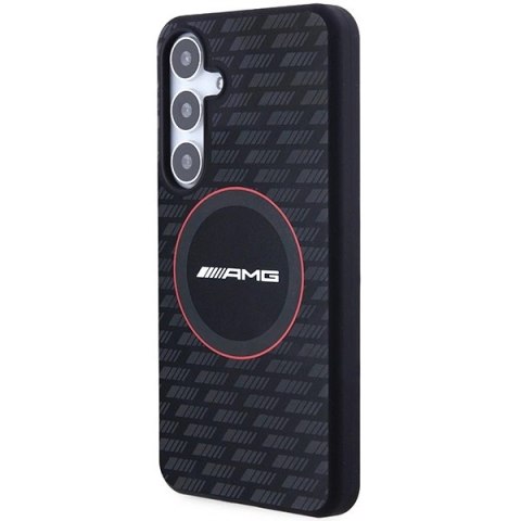 Etui AMG Silicone Carbon Pattern MagSafe na Samsung Galaxy S24+ - czarne Etui AMG Silicone Carbon Pattern MagSafe na Samsung Galaxy S24+ - czarne