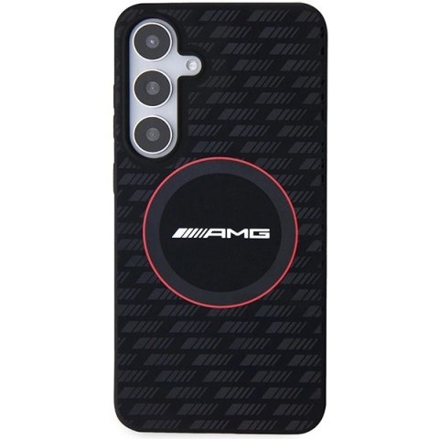 Etui AMG Silicone Carbon Pattern MagSafe na Samsung Galaxy S24+ - czarne Etui AMG Silicone Carbon Pattern MagSafe na Samsung Galaxy S24+ - czarne