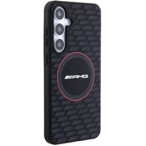 Etui AMG Silicone Carbon Pattern MagSafe na Samsung Galaxy S24+ - czarne Etui AMG Silicone Carbon Pattern MagSafe na Samsung Galaxy S24+ - czarne