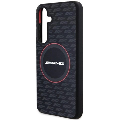 Etui AMG Silicone Carbon Pattern MagSafe na Samsung Galaxy S24+ - czarne Etui AMG Silicone Carbon Pattern MagSafe na Samsung Galaxy S24+ - czarne