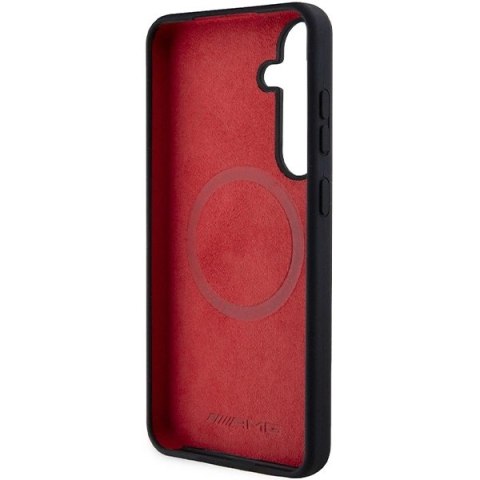 Etui AMG Silicone Carbon Pattern MagSafe na Samsung Galaxy S24+ - czarne Etui AMG Silicone Carbon Pattern MagSafe na Samsung Galaxy S24+ - czarne