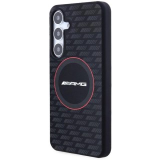Etui AMG Silicone Carbon Pattern MagSafe na Samsung Galaxy S24 - czarne