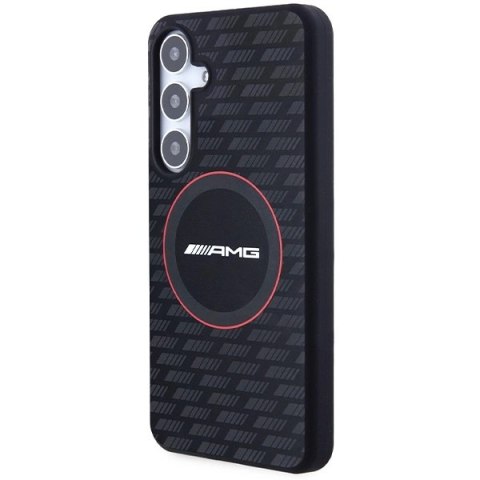 Etui AMG Silicone Carbon Pattern MagSafe na Samsung Galaxy S24 - czarne