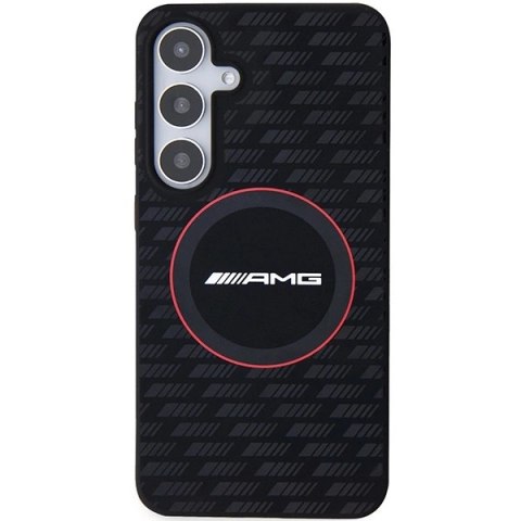 Etui AMG Silicone Carbon Pattern MagSafe na Samsung Galaxy S24 - czarne