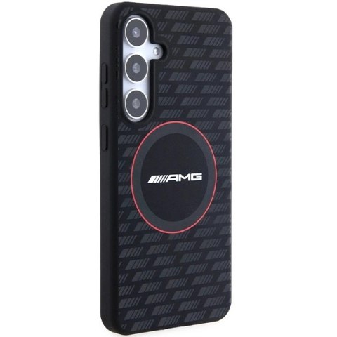 Etui AMG Silicone Carbon Pattern MagSafe na Samsung Galaxy S24 - czarne
