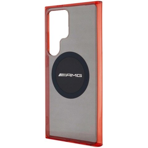Etui AMG Transparent Bicolor MagSafe na Samsung Galaxy S24 Ultra - czarne Etui AMG Transparent Bicolor MagSafe na Samsung Galaxy S24 Ultra - czarne