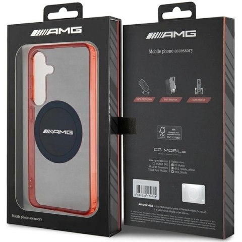 Etui AMG Transparent Bicolor MagSafe na Samsung Galaxy S24 - czarne