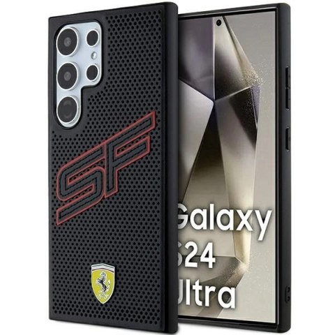 Etui Ferrari Big SF Perforated na Samsung Galaxy S24 Ultra - czarne Etui Ferrari Big SF Perforated na Samsung Galaxy S24 Ultra - czarne