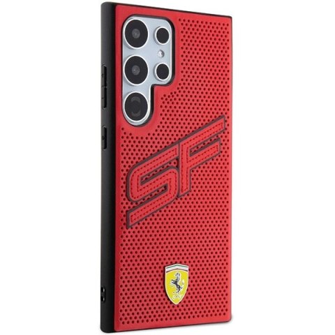 Etui Ferrari Big SF Perforated na Samsung Galaxy S24 Ultra - czerwone Etui Ferrari Big SF Perforated na Samsung Galaxy S24 Ultra - czerwone