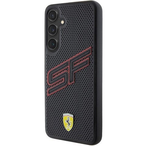 Etui Ferrari Big SF Perforated na Samsung Galaxy S24 - czarne Etui Ferrari Big SF Perforated na Samsung Galaxy S24 - czarne