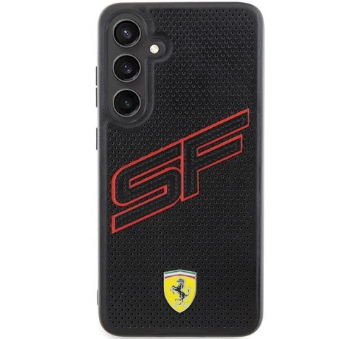 Etui Ferrari Big SF Perforated na Samsung Galaxy S24 - czarne Etui Ferrari Big SF Perforated na Samsung Galaxy S24 - czarne