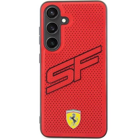 Etui Ferrari Big SF Perforated na Samsung Galaxy S24+ - czerwone Etui Ferrari Big SF Perforated na Samsung Galaxy S24+ - czerwone